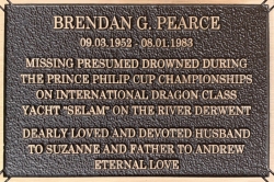 Brendon Pearce plaque